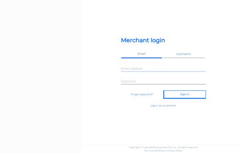 Merchant login - Latitude Pay