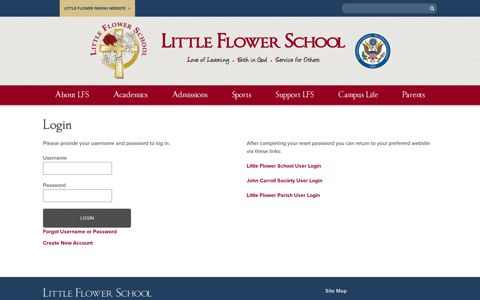 Login - Little Flower School