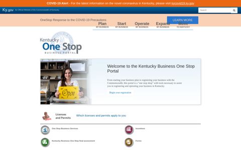 Kentucky One Stop Business Portal