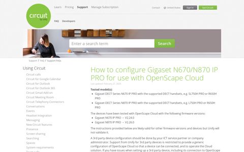 How to configure Gigaset N670/N870 IP PRO for use with ...