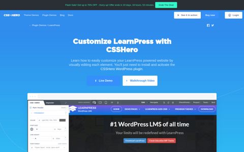Customize LearnPress with CSSHero