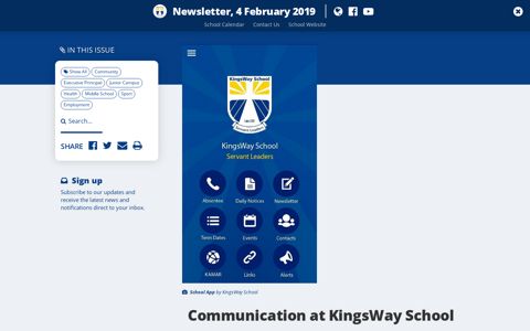 Communication at KingsWay School - Newsletter, 4 February ...