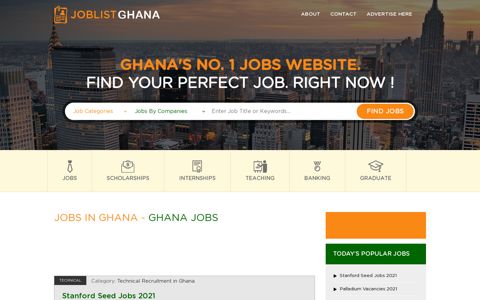 Current Jobs in Ghana - Job Vacancies in Ghana 2020 ...