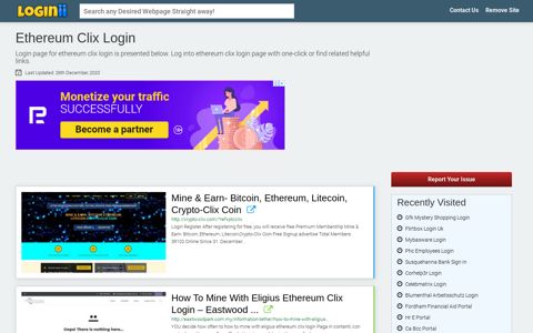 Ethereum Clix Login - Loginii.com
