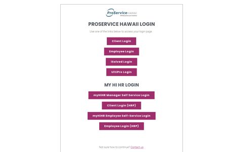 ProService Hawaii Login - ProService Hawaii