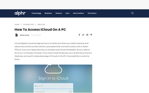 How to Access iCloud On A PC - Alphr