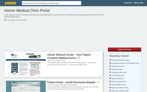 Homer Medical Clinic Portal - Loginii.com