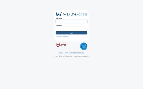 Wealth Access | Login
