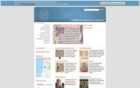 LAMBETH PALACE LIBRARY |