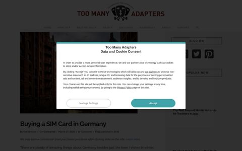 Buying a SIM Card in Germany - Too Many Adapters