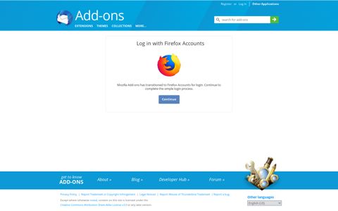 User Login :: Add-ons for Thunderbird