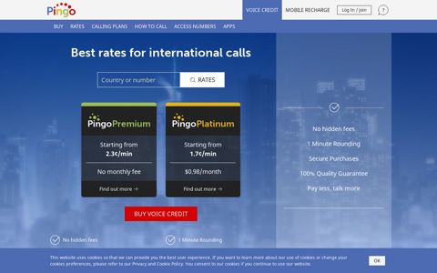 Best rates for international calls. Best quality voice calls ...