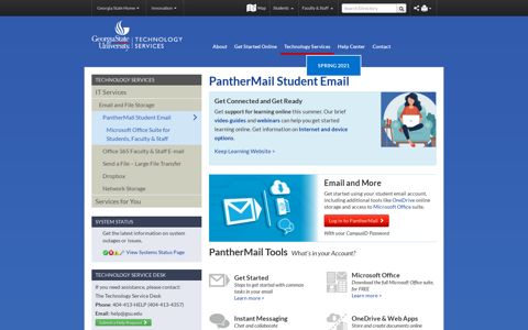 PantherMail Student Email - GSU Technology - Georgia State ...