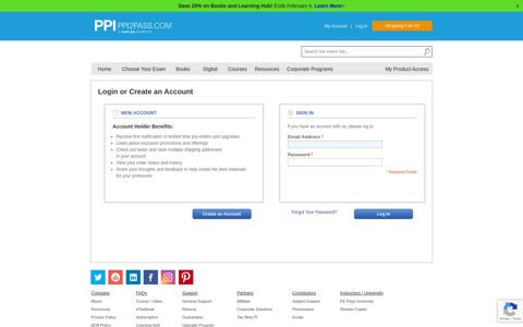 Login or Create an Account - PPI2Pass