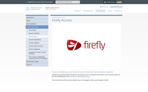 Firefly Access - Wakefield Grammar School Foundation ...