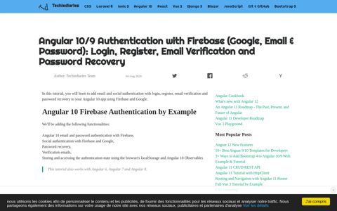 Angular 10/9 Authentication with Firebase (Google, Email ...