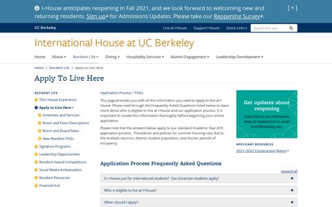 Apply To Live Here | International House at UC Berkeley