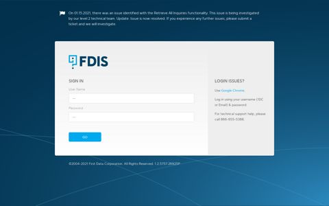 First Data Inquiry System - Agent (FDIS-A)