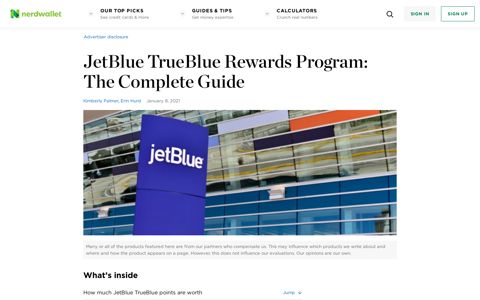 JetBlue TrueBlue Rewards Program: The Complete Guide ...