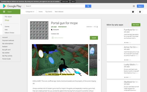 Portal gun for mcpe - Apps on Google Play
