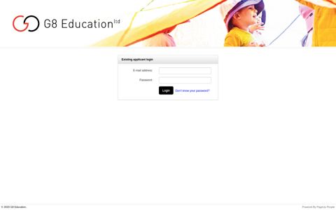 Applicant sign in - G8 Education - PageUp