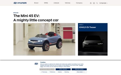 Hyundai Motor Company Worldwide website