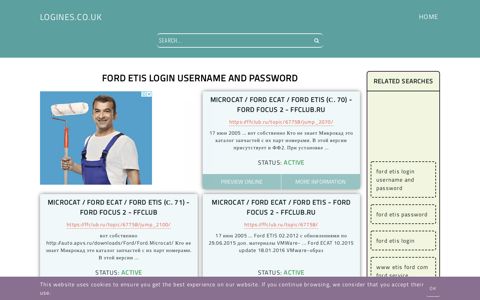 ford etis login username and password - General Information ...
