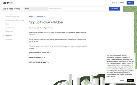 Sign up to drive with Uber | Riders - Uber Help