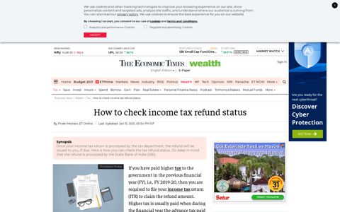 How to check income tax refund status - The Economic Times