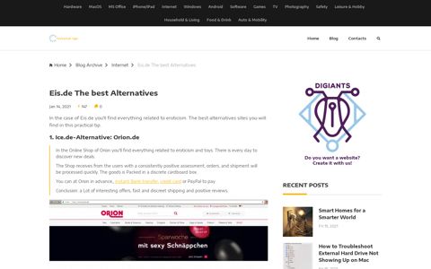 Eis.de The best Alternatives - Technical tips