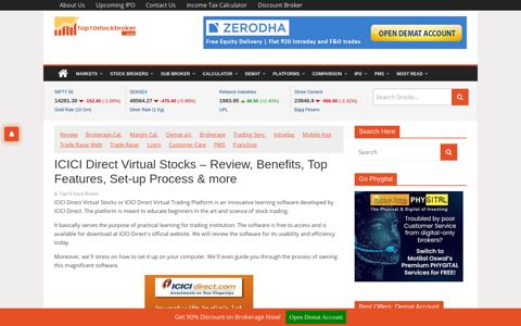 ICICI Direct Virtual Stocks - Review, Benefits, Top Features ...