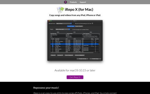 iRepo X (for Mac) - Copy Songs and Videos from any iPod ...