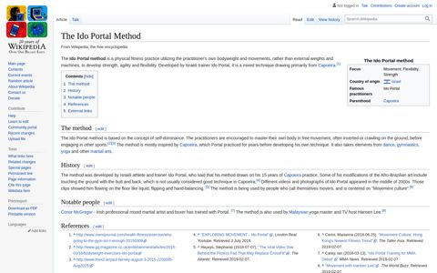 The Ido Portal Method - Wikipedia