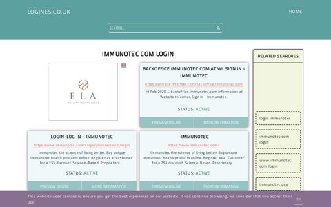 immunotec com login - General Information about Login