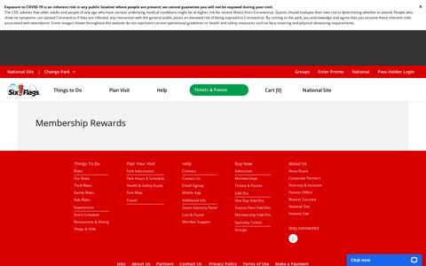 Membership Rewards | - Six Flags