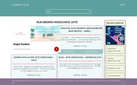 blackboard hogeschool zuyd - General Information about Login