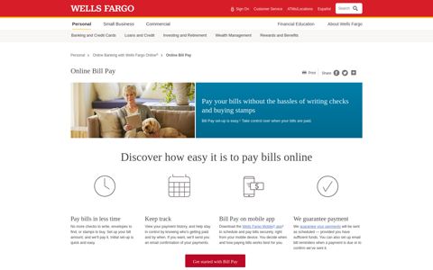Online Bill Pay - Pay Bills Online - Wells Fargo