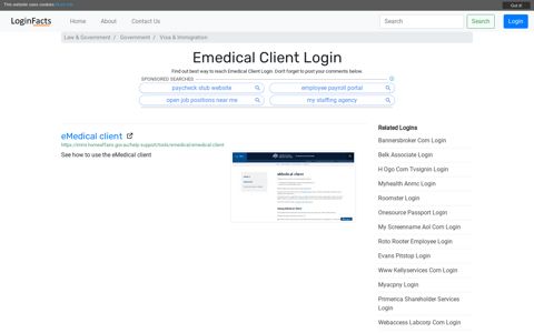 Emedical Client - eMedical client - LoginFacts
