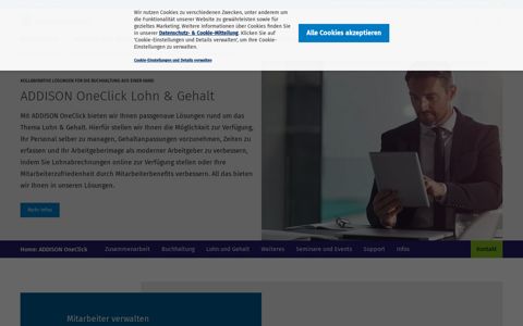 ADDISON OneClick Lohn & Gehalt Software | Wolters Kluwer