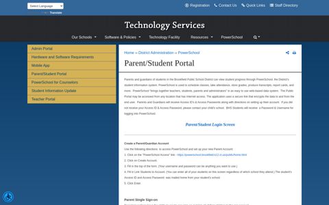 Parent/Student Portal | Brookfield Public Schools