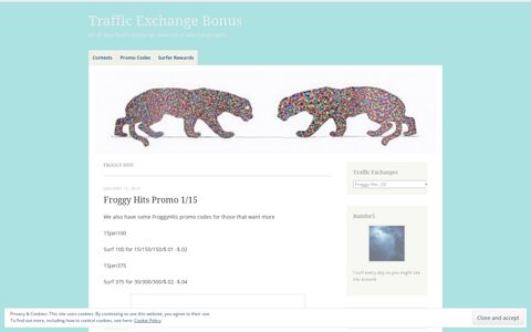 Froggy Hits | Traffic Exchange Bonus