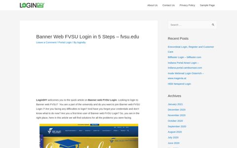 Banner Web FVSU Login in 5 Steps – fvsu.edu - LoginDIY