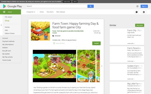 Farm Town: Happy farming Day & food farm game City - Apps ...