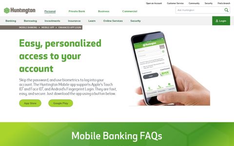 Enhanced App Login | Huntington - Huntington Bank