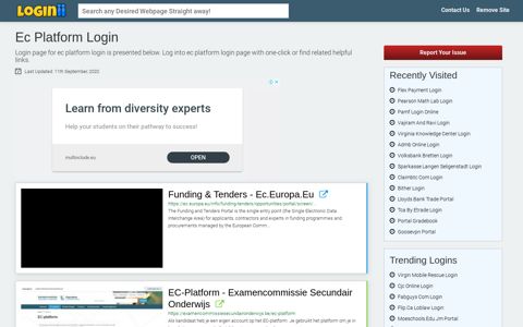 Ec Platform Login - Loginii.com