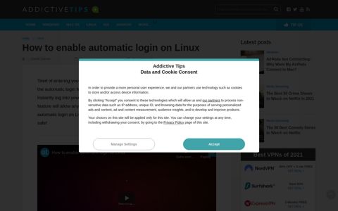 How to enable automatic login on Linux - AddictiveTips