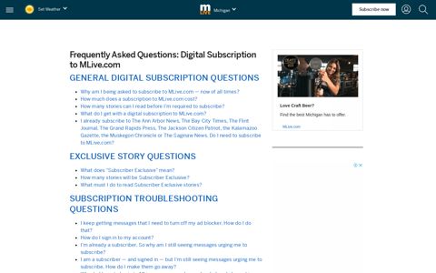 Digital Subscriptions - MLive.com