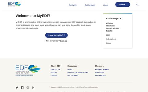 MyEDF: Your Connection to Environmental Defense Fund ...