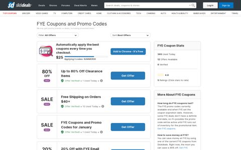 80% Off FYE Coupons, Promo Codes, & Deals | Verified Offers
