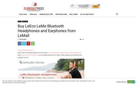 Buy LeEco LeMe Bluetooth Headphones and Earphones from ...